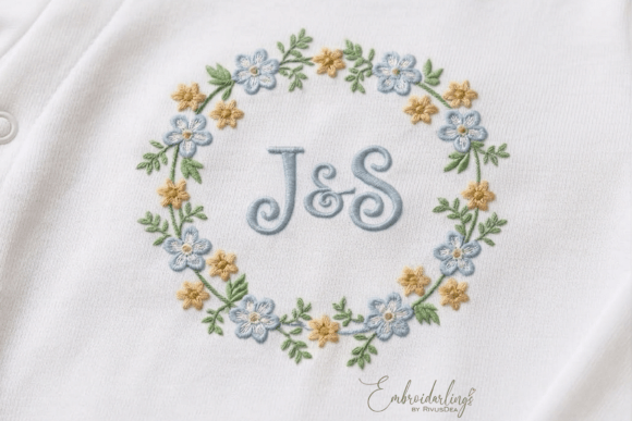 Download Baby Monogram Frame Embroidery Designs - Monogram frame embroidery Collection