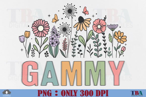 Download Gammy PNG Sublimation Mothers Day Floral - Mothers day Collection
