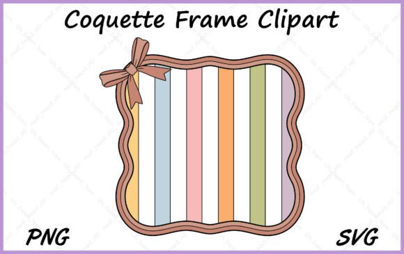 Download Coquette Ribbon Bow Frame Clipart SVG - Ribbon bow frame Collection