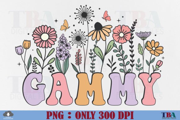 Download Gammy PNG Sublimation Flower Mothers Day - Mothers day Collection
