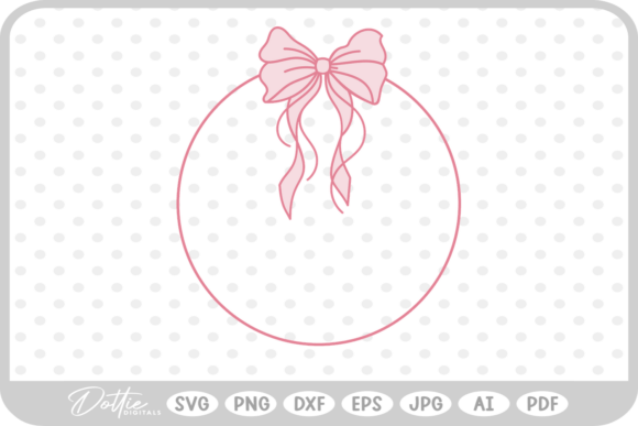 Download Ribbon Bow Frame SVG PNG DXF - Ribbon bow frame Collection