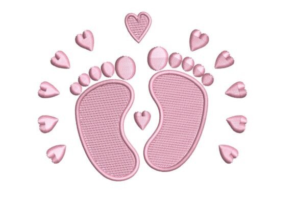 Download Sweet Baby Footprints &amp; Hearts - Baby Collection